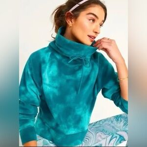 Old Navy Teal Cowl Neck Sweater